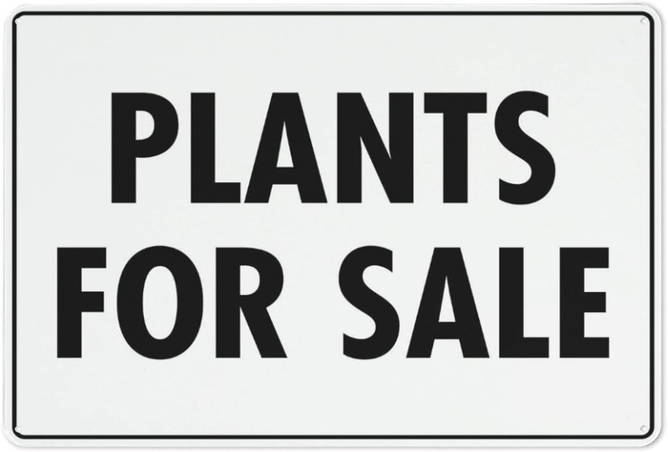 Plants For Sale Sign 12 X 8 Inches Aluminum Sign Reflective - Uv ...