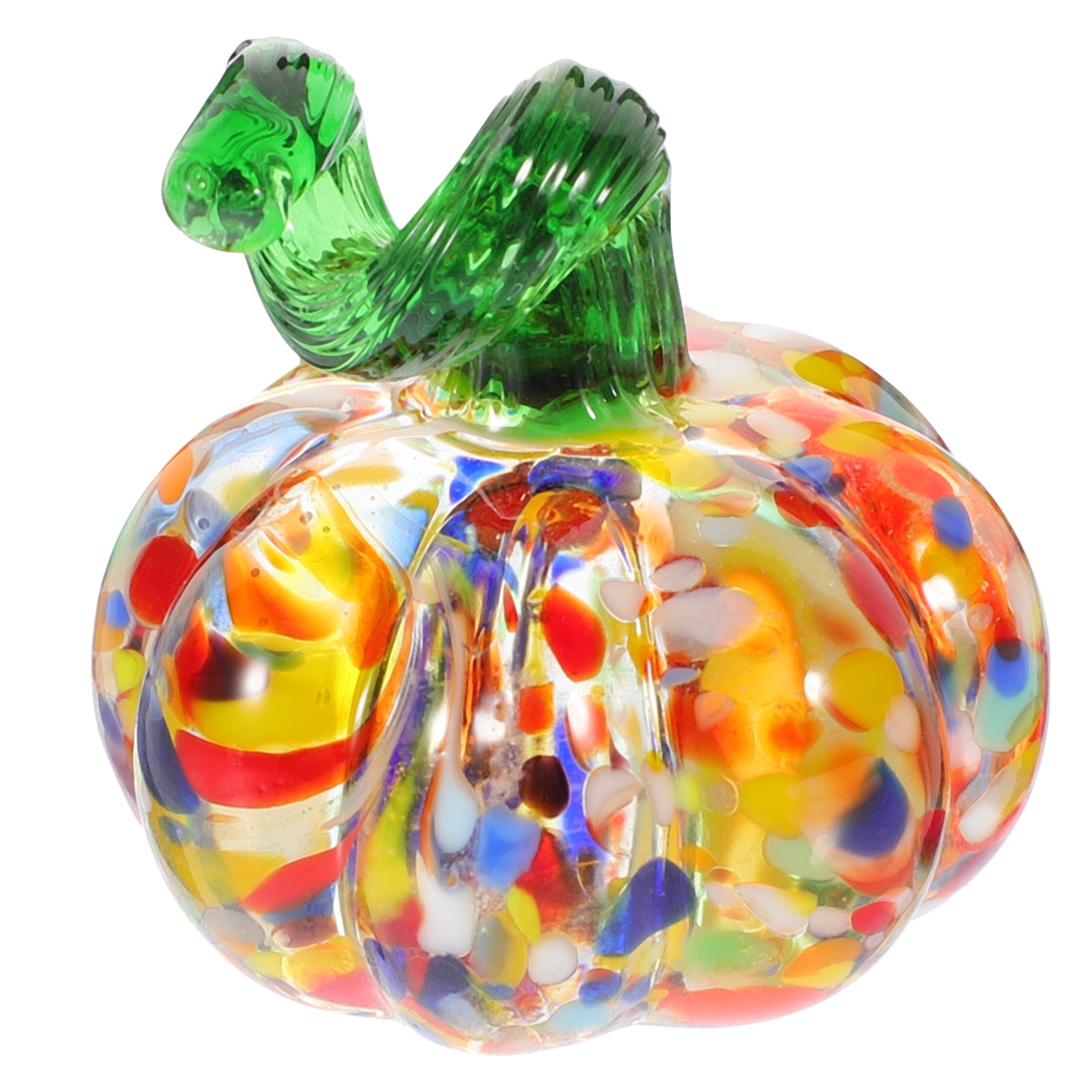 Plants Halloweem Decor Tabletop Pumpkin Figurine Pumpkin Ornament Pumpkin Decorations Manual Glass