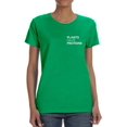 thumbnail image 1 of "Plants Have Proteins" Left Chest Pocket Quote Women T-Shirt, Female x-Large, 1 of 4