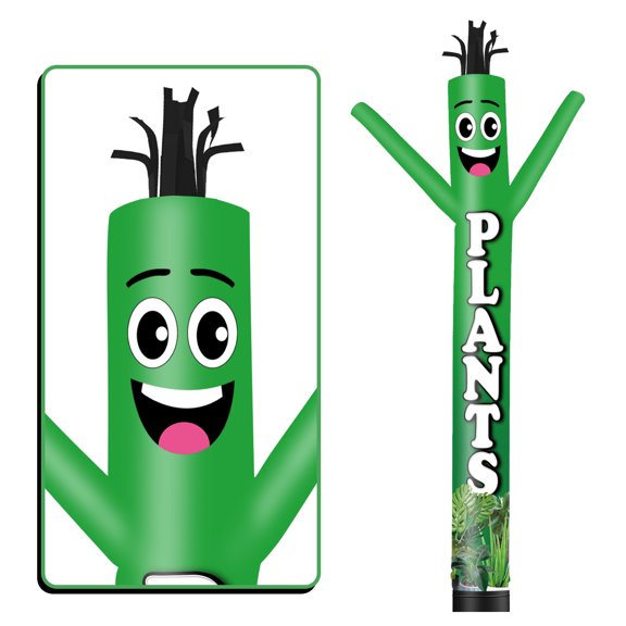 Plants Inflatable Tube Man Wacky Wavy Dancing Guy for Outdoor Decoration Advertising Business Promotion (Blower Not Included)