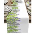thumbnail image 1 of Plants Lavender Flower Purple White Table Runner Home Wedding Table Mat Centerpieces Decoration Party Dining Long Tablecloth, 1 of 6