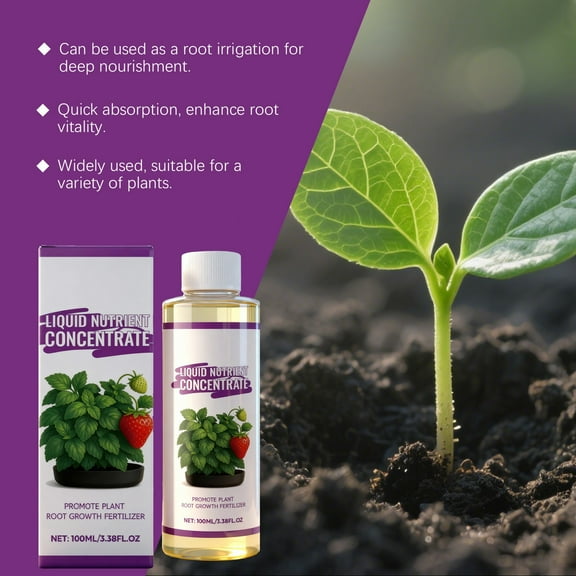 Plants Nutrient Solution Liquid Nutrient Concentrate Deep Root Irrigation Fast Absorb Boost Multi Plants, Indoor Gardening System