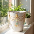 thumbnail image 1 of Plants Pot Suncatcher Hanging Ornament, Multi-Layer Butterfly Crystal Prism Rainbow Maker For Garden Tree Balcony Window Potted Greenery Decor(D), 1 of 6