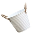 thumbnail image 1 of Galvanized Planters Rope Tin Flower Pot Gardening Portable Baby, 1 of 6