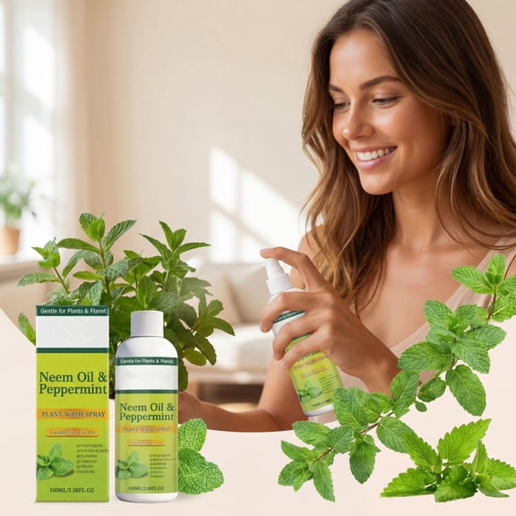 Plants Spray Containing Peppermint Oil, Indoor Outdoor Garden Pest Repellent, Natural Protection Maintenance Formula, Convenient Daily Plant Care Solution for Healthy Growth