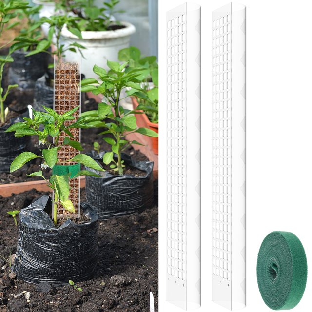 Plants Support Stick,24 Inch Plastic Moss Poles for Plants Monstera