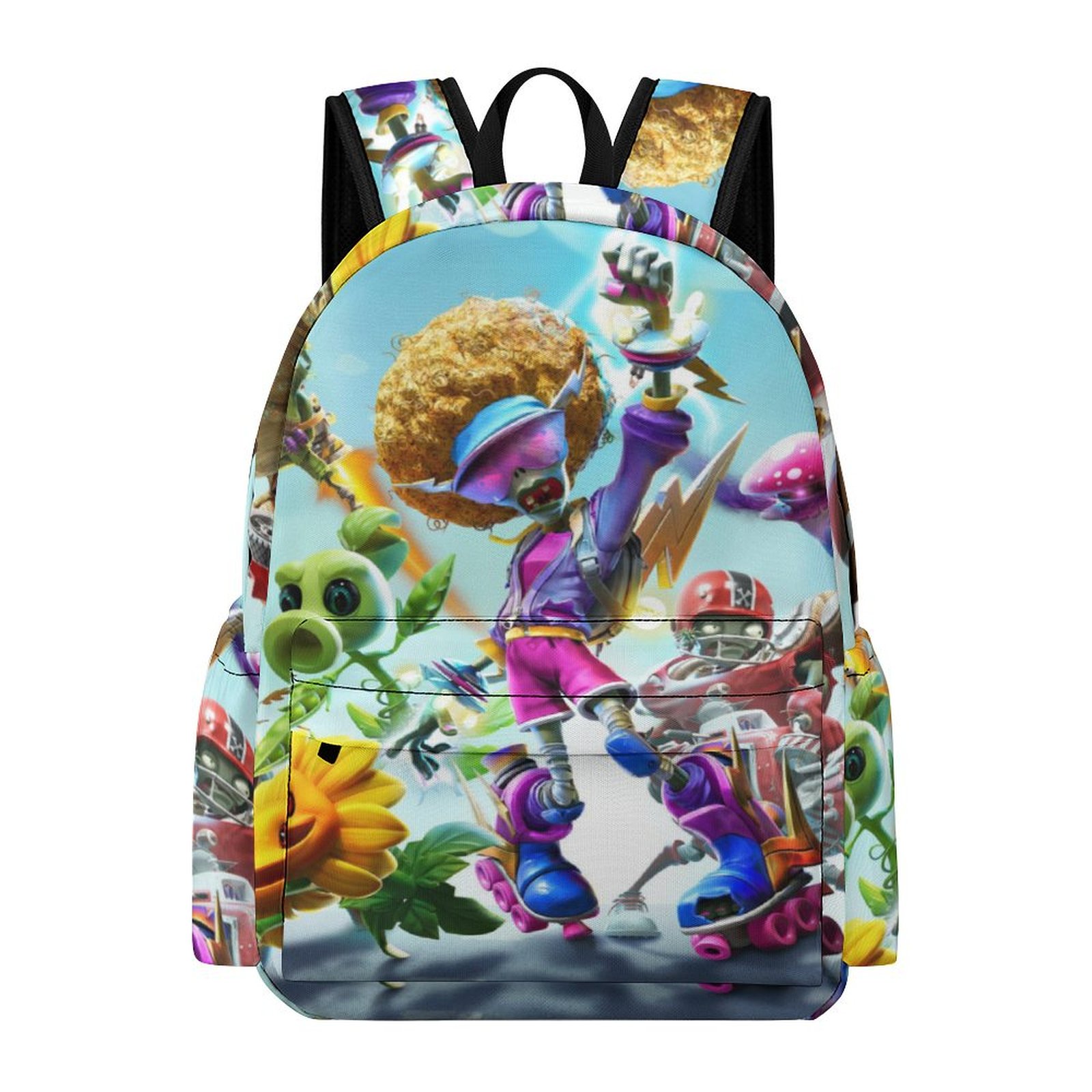 Plants Vs. Zombies Backpack – Printed School Bag For Kids & Teens – Lightweight Polyester Rucksack - View #12