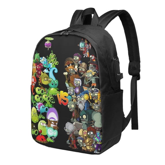 Plants Vs Zombies Backpack Book Bags Casual Daypack For Travel Work Office