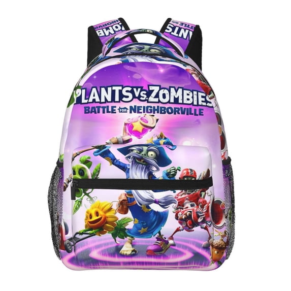 Plants Vs Zombies Backpack Book Bags Casual Daypack For Travel Work Office