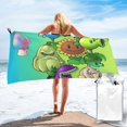 Plants Vs Zombies Beach Towel Microfiber Bath Towels Soft Beach Blanket