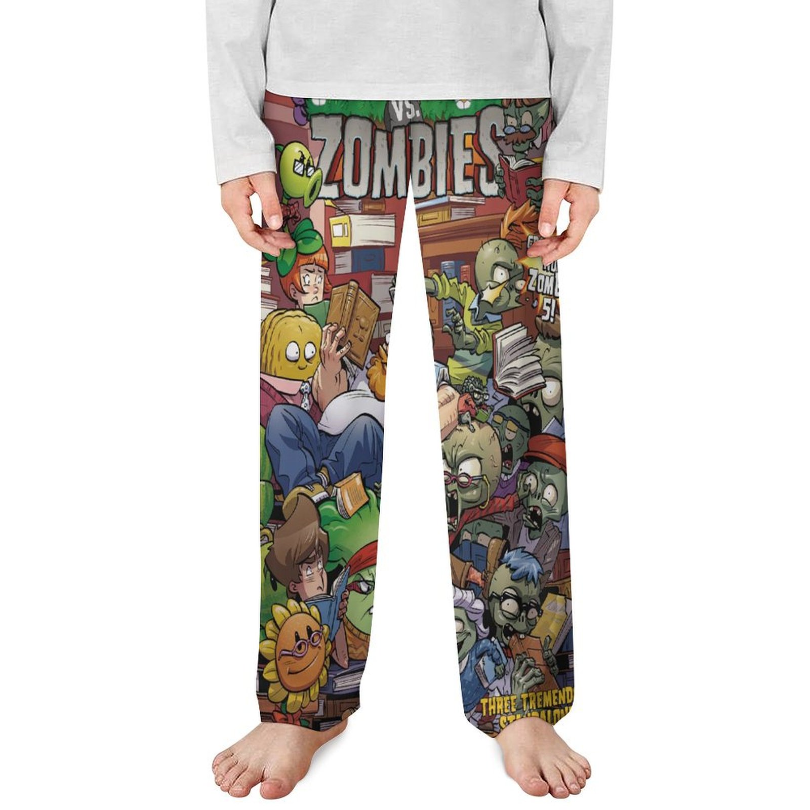 Plants Vs Zombies Boys Pajama Pants Long Sleep Pants Soft Elastic Waist ...