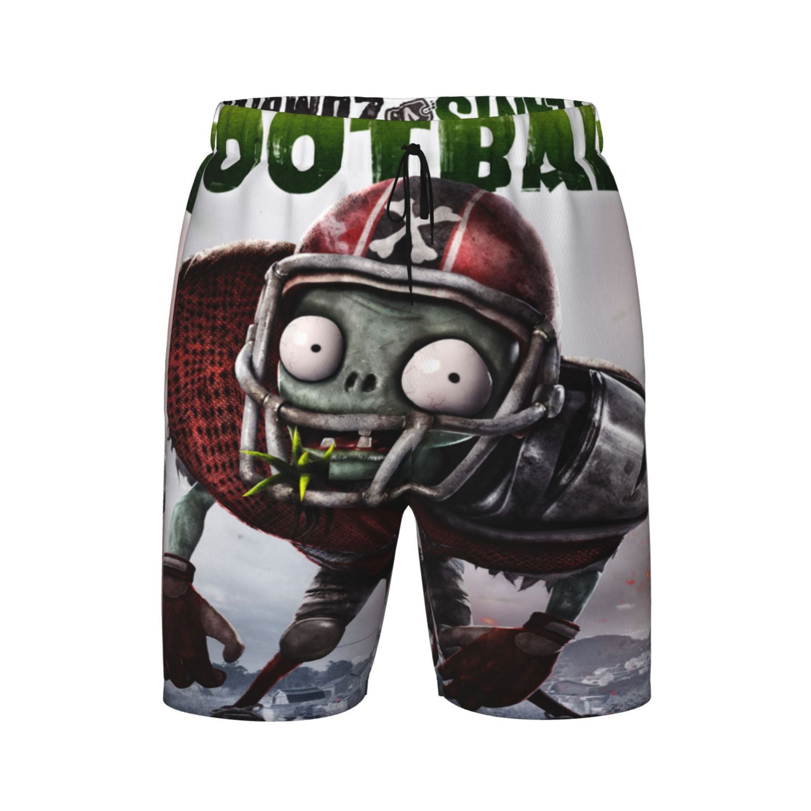 Plants Vs Zombies Boys Swim Trunks Quick Dry Boardshorts Elastic