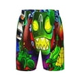 Plants Vs Zombies Boys Swim Trunks Quick Dry Boardshorts Elastic