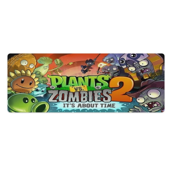 Plants Vs Zombies Desk Mat, Large Mouse Pad, Gaming Mousepad, Desk Pad, Big Extended Full Size Mouse Pad, Desktop Desk Matt for Keyboard, Laptop & Computer