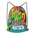 Plants Vs Zombies Drawstring Bags Drawstring Backpack String Back Pack