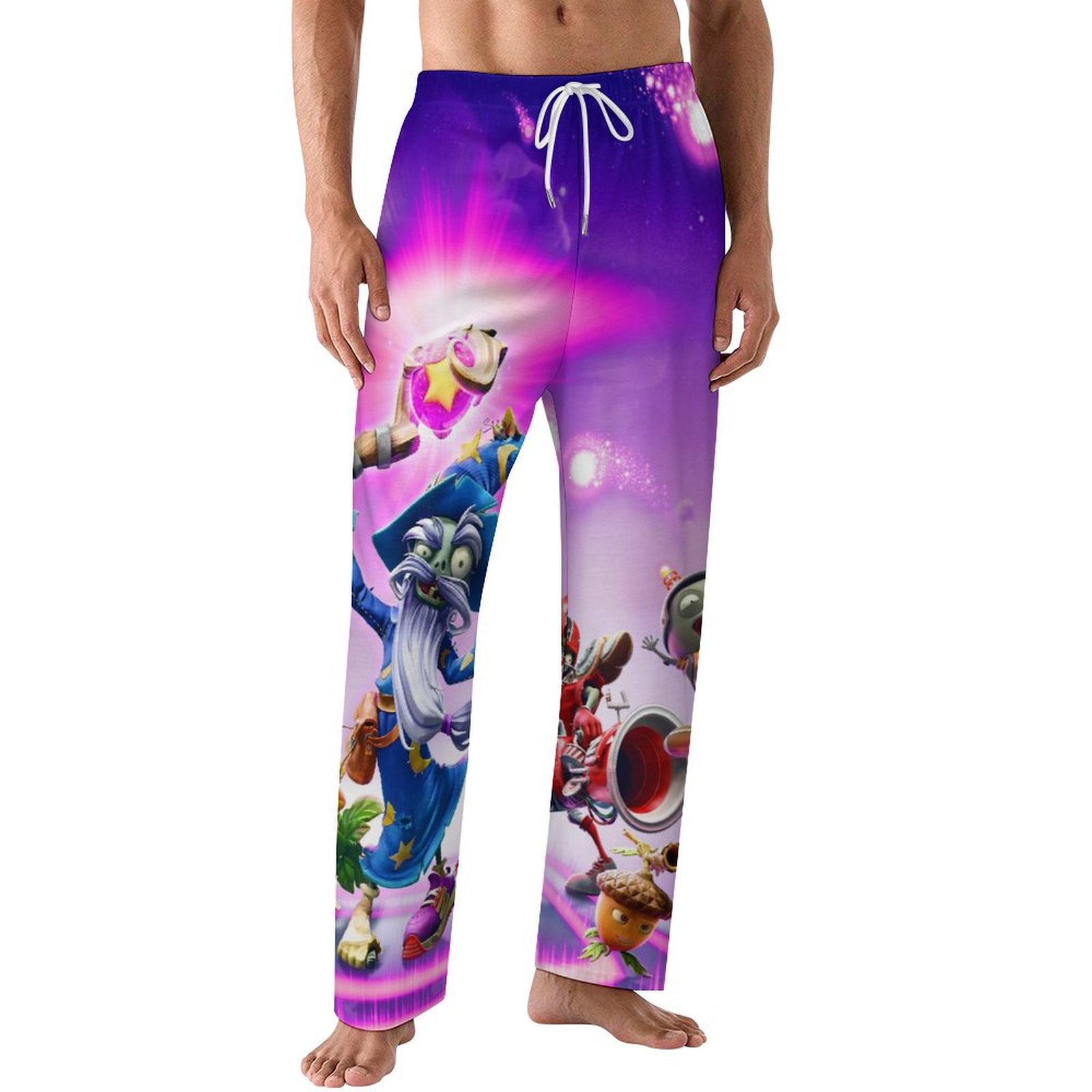 Plants Vs Zombies Men Pajama Pants Bottoms Lounge Pants Elastic Waist ...