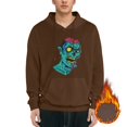 Plants Vs. Zombies Men'S Fleece Hoodie Long Sleeve Pullover With Pocket