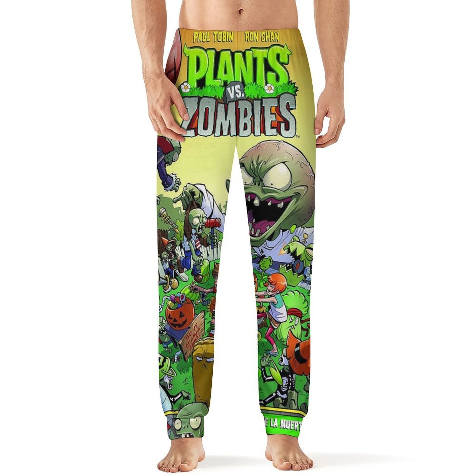Plants Vs Zombies Men's Lightweight Pajama Pants Soft Lounge Sleep ...