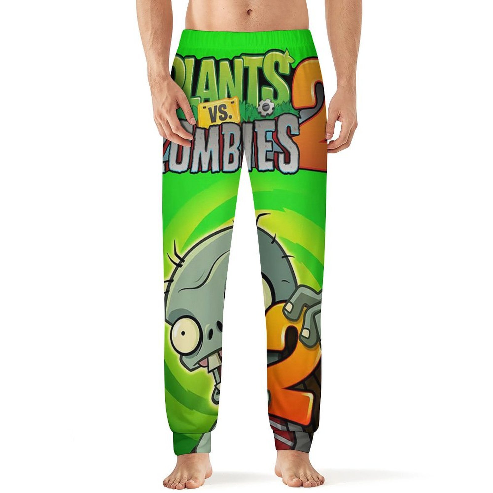 Plants Vs Zombies Men's Lightweight Pajama Pants Soft Lounge Sleep ...