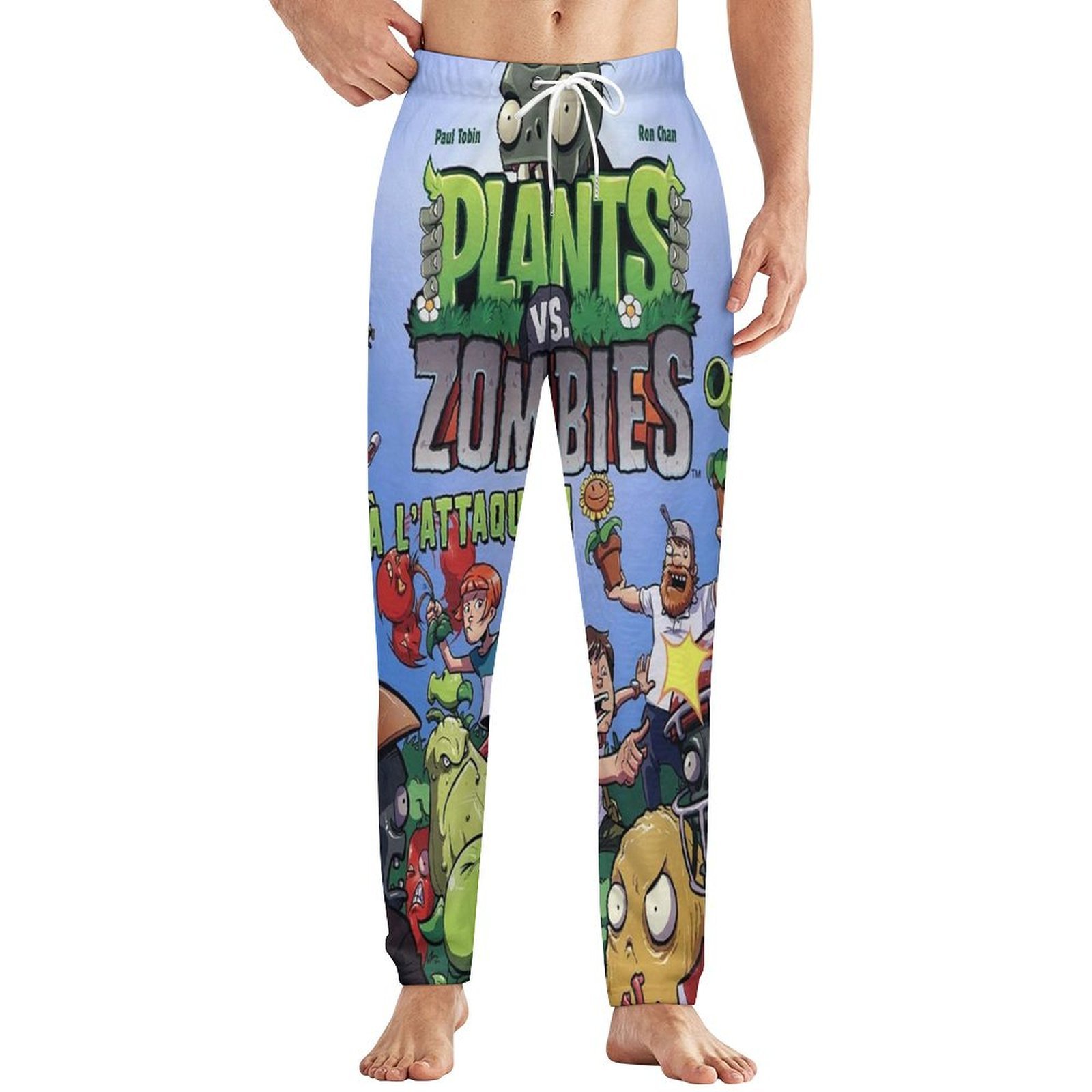 Plants Vs Zombies Mens Pajama Pants Microfleece Pajama Bottoms ...