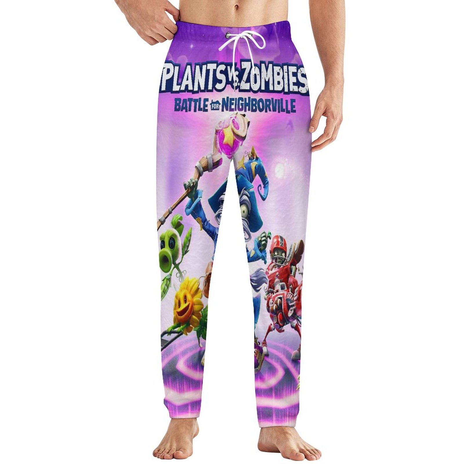 Plants Vs Zombies Mens Pajama Pants Microfleece Pajama Bottoms ...