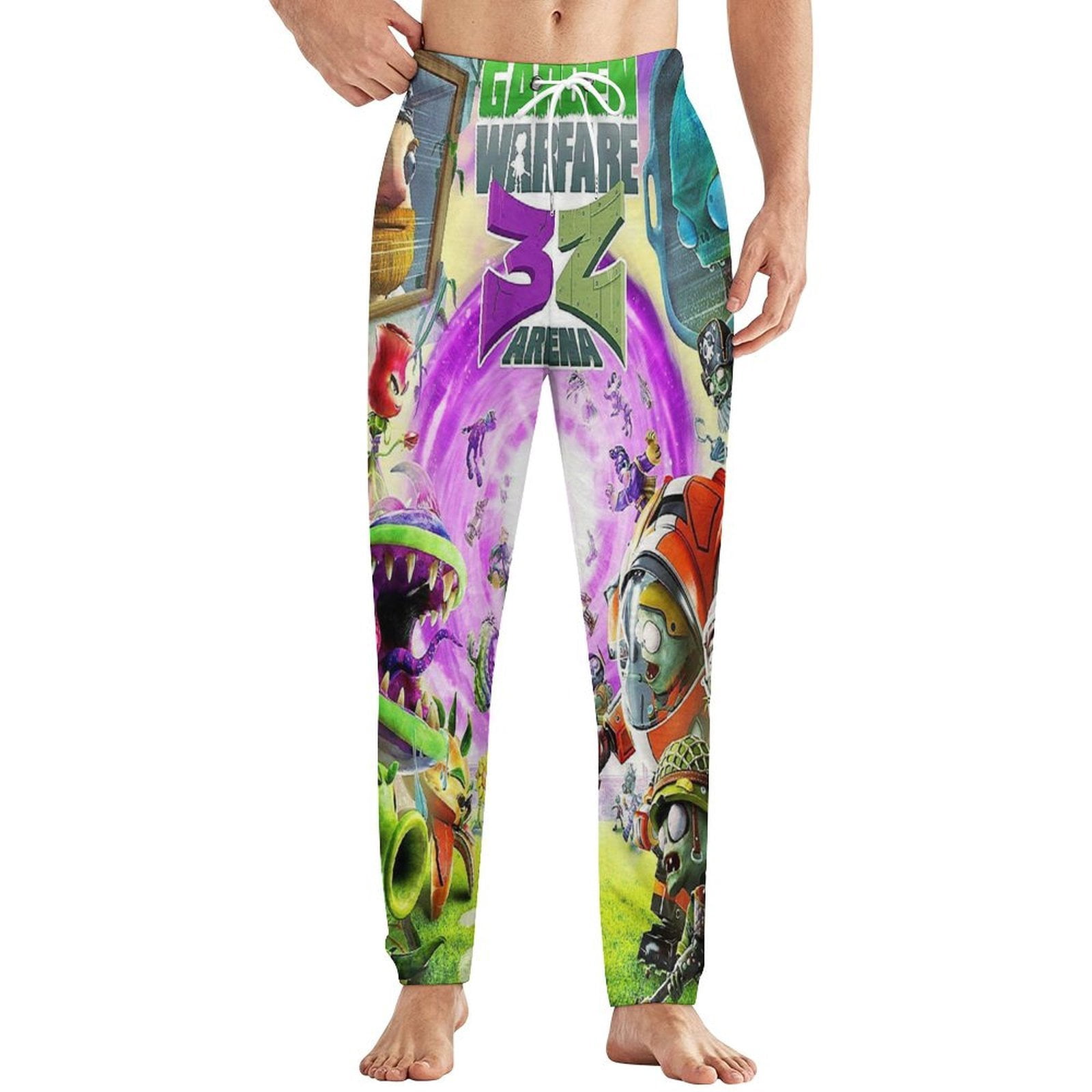 Plants Vs Zombies Mens Pajama Pants Microfleece Pajama Bottoms ...