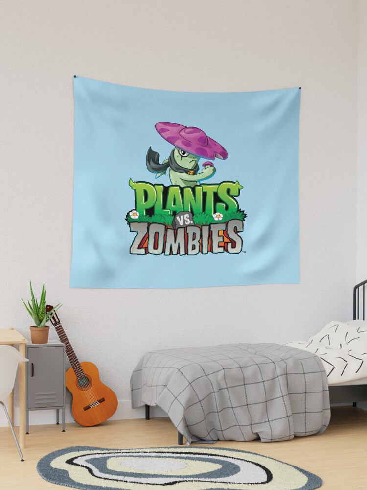 Plants Vs Zombies Mushroom Hero Tapestry Tapestries Wall Decor Backdrop