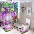 thumbnail image 1 of Plants Vs Zombies Shower Curtain Set 4 Pcs, Bathroom Sets with Shower Curtain And Rugs, Bathroom Decor Set with Shower Curtain And Rugs And Accessories, 1 of 1