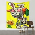 thumbnail image 1 of Plants Vs Zombies Wall Tapestry Cartoon Poster Wall Hanging Tapestry for College Dorm Living Room Bedroom Decoration 60x51 Inch, 1 of 8