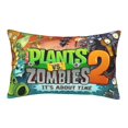 Plants Vs Zombies Zippered Velvet Pillowcases, Super Soft And Cozy