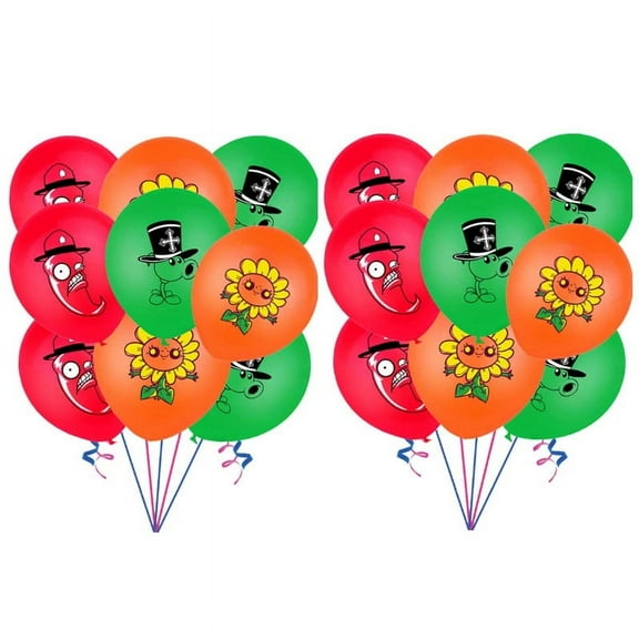Plants & Zombies Party Supplies Birthday Favors Decorations Latex Balloons Decor Kit