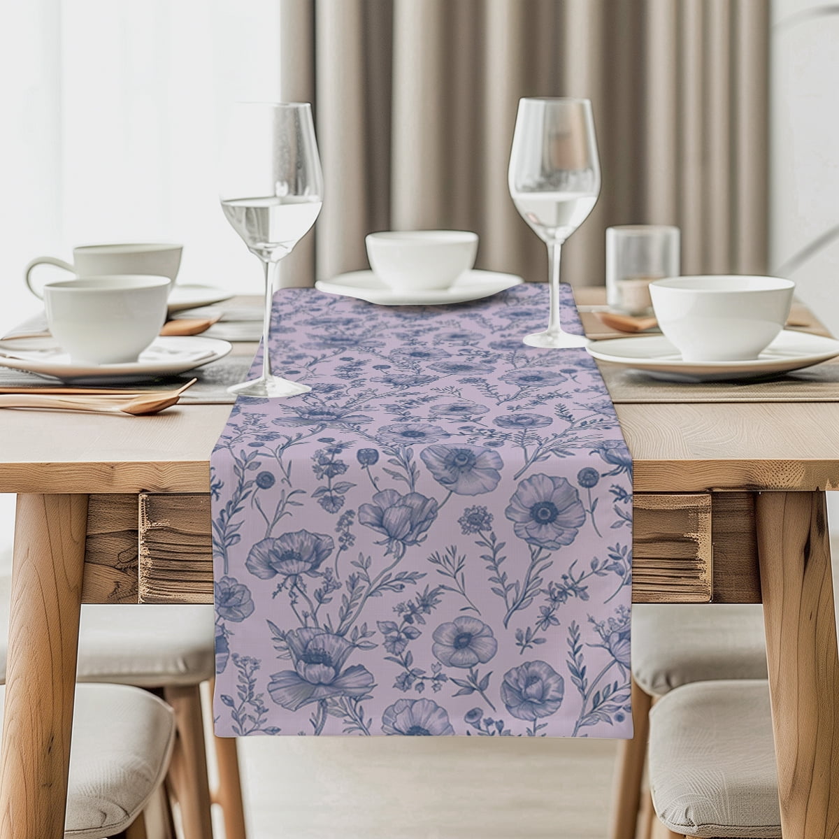Plants and Flowers Cosmos Table Runner Home Wedding Centerpieces ration Party Table Runners ...