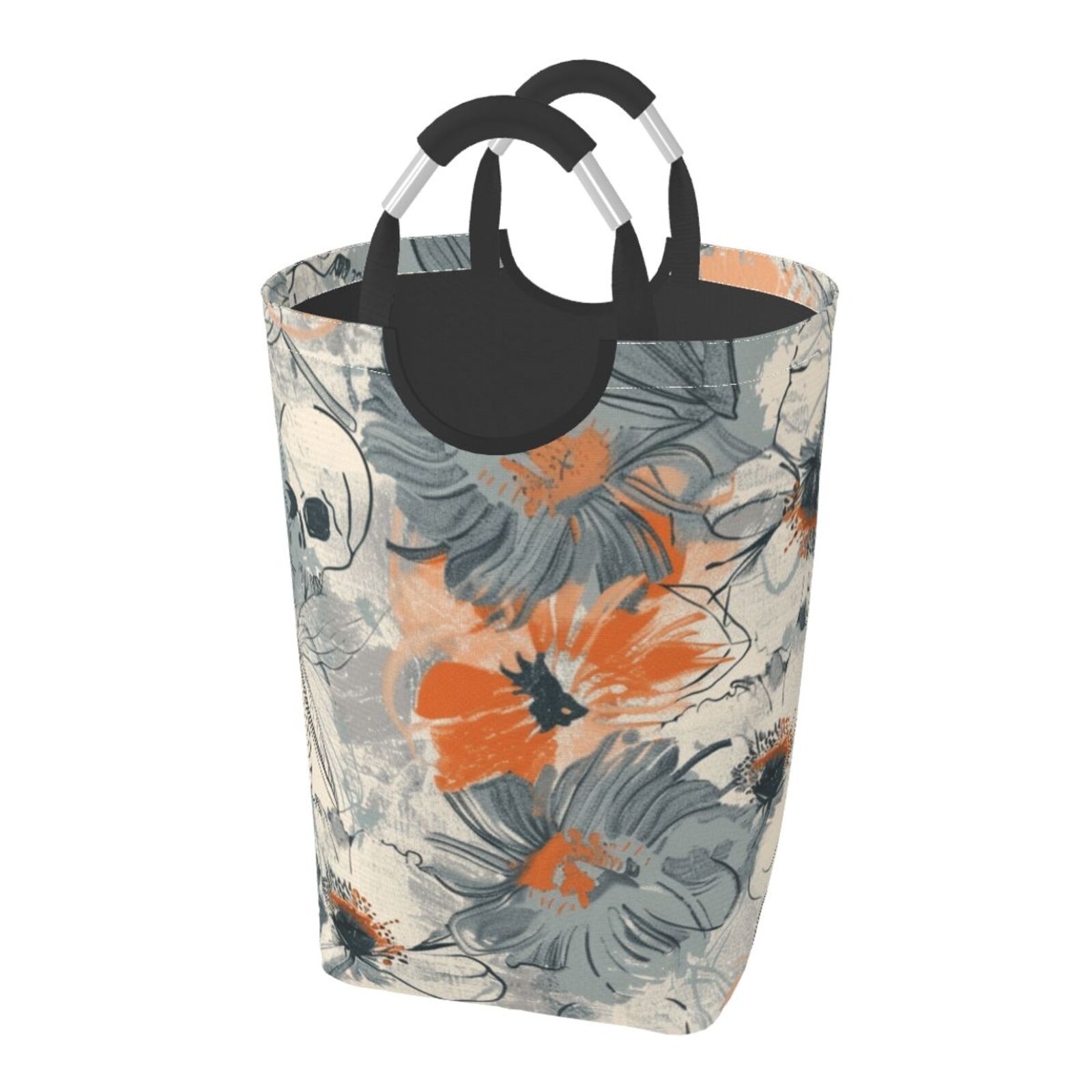 Plants and flowers watercolor laundry bag, machine washable dirty