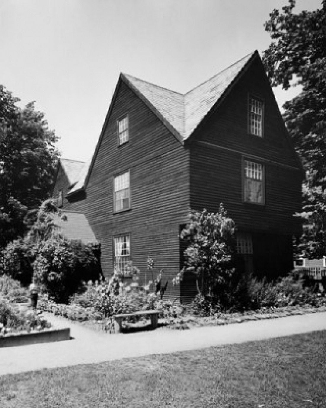Plants in front of a house The House of the Seven Gables Salem Massachusetts USA Canvas Art - (24 x 36)