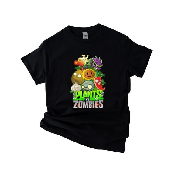 Plants vs Zombies 2 T-Shirt with Fun Game Inspired Cartoon Graphic, for men & women, up to size 5XL