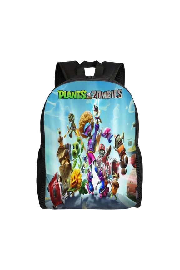 Plants vs Zombies Backpack Cute Anime Large Capacity Multifunction Backpacks Lightweight Sports Travel Laptop Bag Daypack 16In