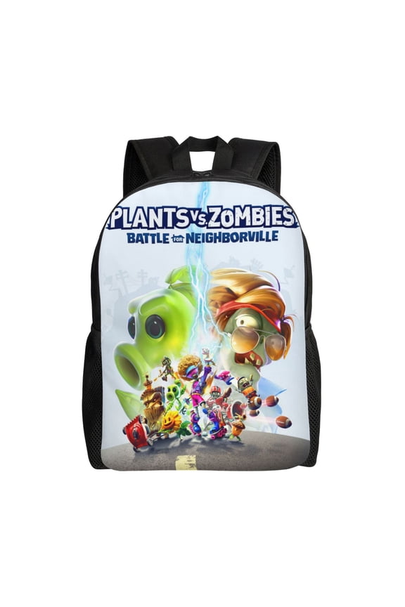Plants vs Zombies Backpack Cute Anime Large Capacity Multifunction Backpacks Lightweight Sports Travel Laptop Bag Daypack 16In