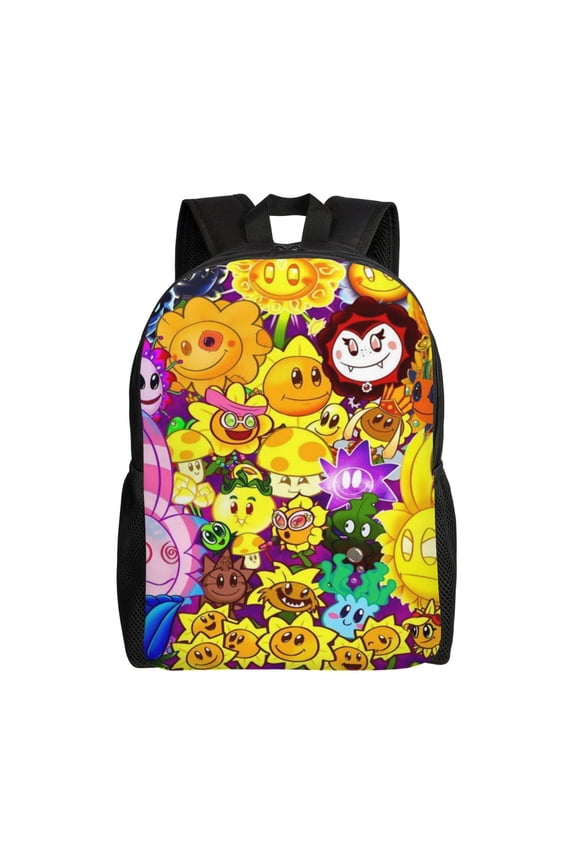 Plants vs Zombies Backpack Cute Anime Large Capacity Multifunction Backpacks Lightweight Sports Travel Laptop Bag Daypack 16In