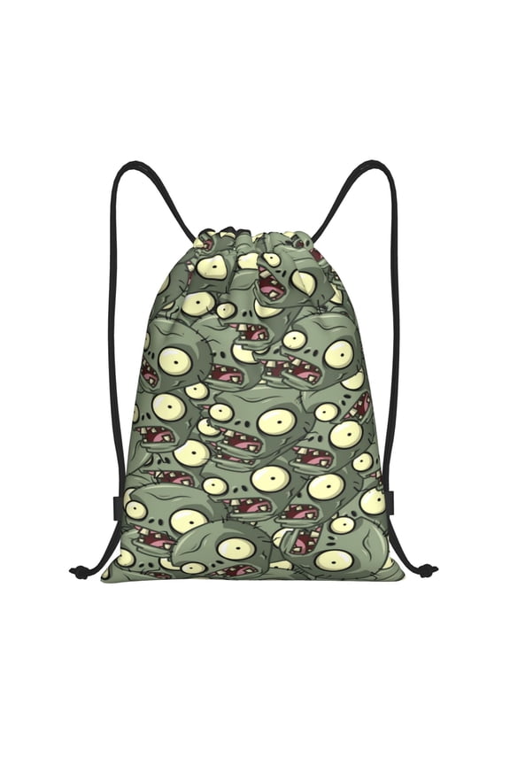 Plants vs Zombies Drawstring Backpac Sackpack String Bag Water Resistant Beach Bag