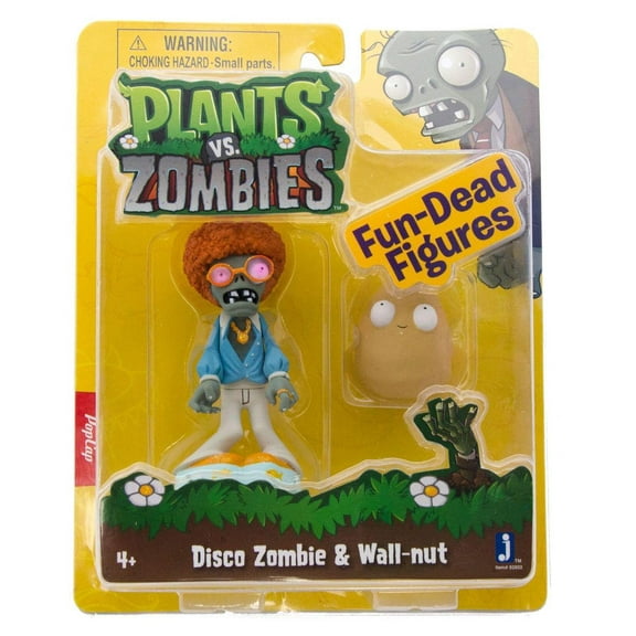 Plants vs. Zombies Fun-Dead Figures Disco Zombie & Wallnut Figure 2-Pack