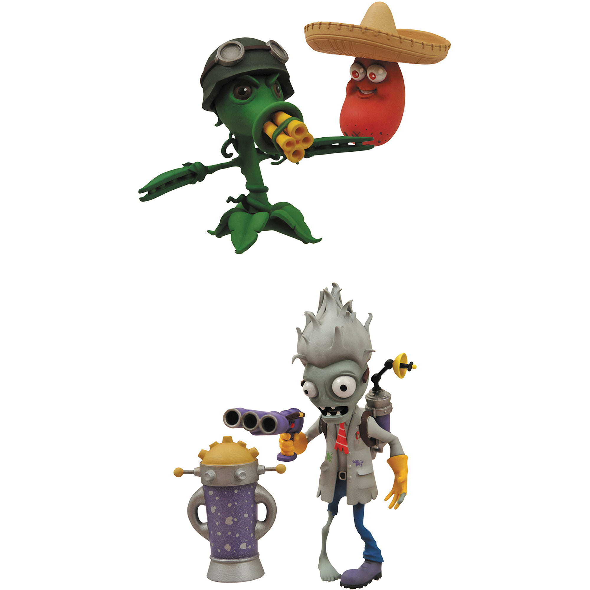 Game Plants VS Zombies Action Figure PVZ Pea Shooter & Zombie Set