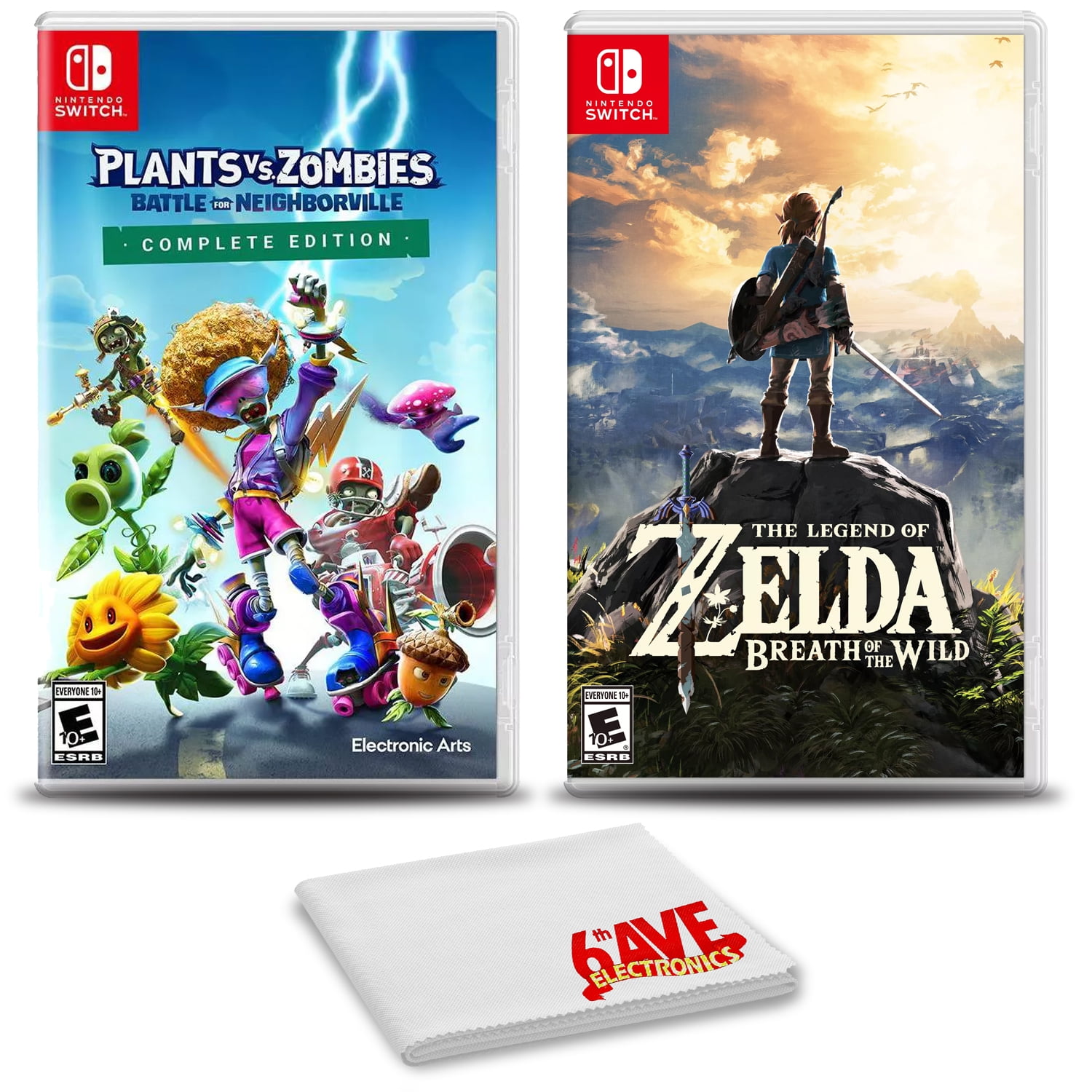 Plants vs Zombies and Zelda: Breath of the Wild - Two Games For Nintendo  Switch