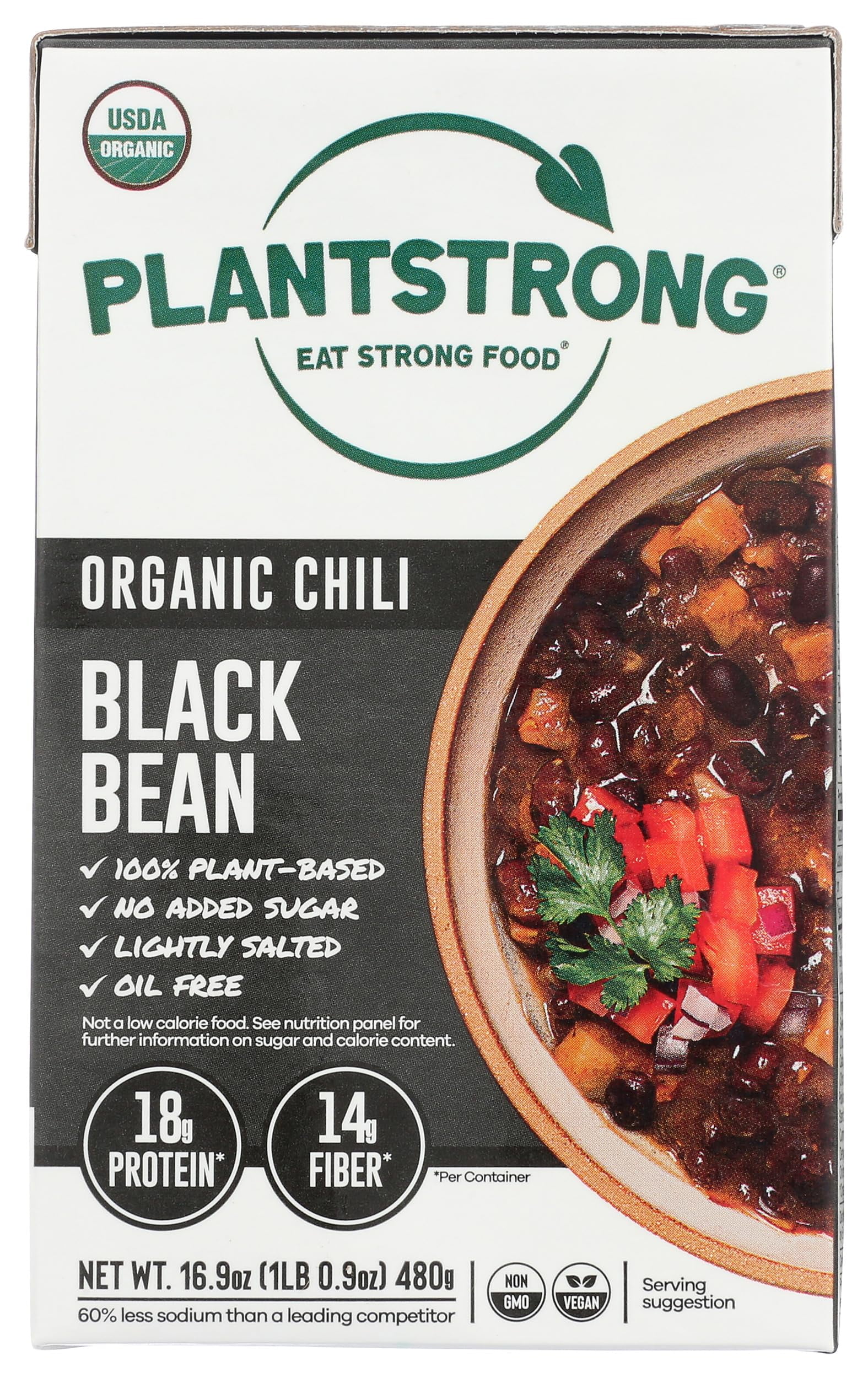 Plantstrong Chili Bean Black 16.9 oz (Pack Of 6)