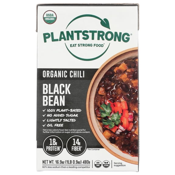 Plantstrong Chili Bean Black 16.9 oz (Pack Of 6)