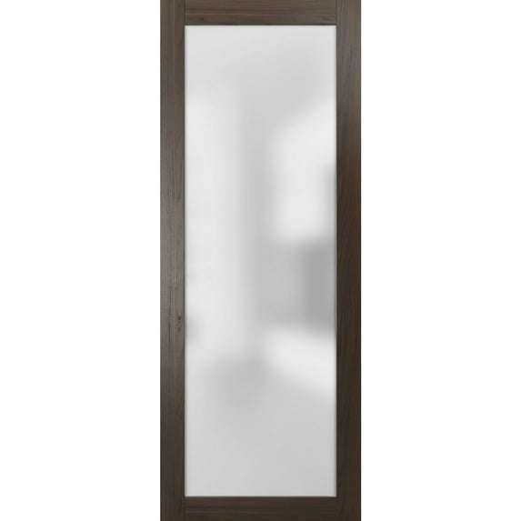 Planum 2102 Modern Interior Door Slab Chocolate Ash can be used as Barn Sliding Pocket-42" x 84"