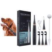 Plaque Remover for Teeth - Electric Toothbrush for Dogs Pet Brush Set,Electric Five Modes + 3 Cleaning Head, Effective Care of Teeth, pet Must Have, Help Dog Oral Health