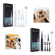 Plaque Remover for Teeth - Electric Toothbrush for Dogs Pet Brush Set,Electric Five Modes + 3 Cleaning Head, Effective Care of Teeth, pet Must Have, Help Dog Oral Health