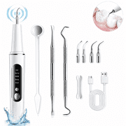 AlphaGeek Electric Plaque Remover for Teeth Tartar Remover Tooth Cleaner with 5 Adjustable Modes 4 Replaceable Heads for Home and Travel