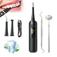 thumbnail image 1 of Plaque Remover for Teeth, Tooth Scraper Polisher Ultrasonic Tooth Cleaner Dental Tartar Calculus Remover with LED Display Teeth Cleaning Kit Safe for Adult Kids (Black), 1 of 12