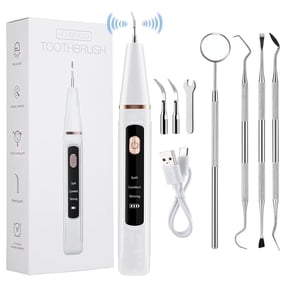 Plaque Remover for Teeth, Dental Calculus Remover Teeth Cleaning Kit with LED Light for Men Women